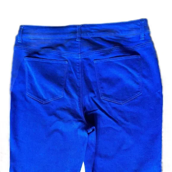 Chico's The Platinum Jegging Womens Size 0.5 Belladonna Blue Cotton - Picture 9 of 10